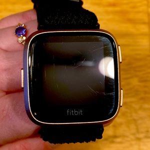 Rose gold Fitbit Versa 2 Watch with Accessories